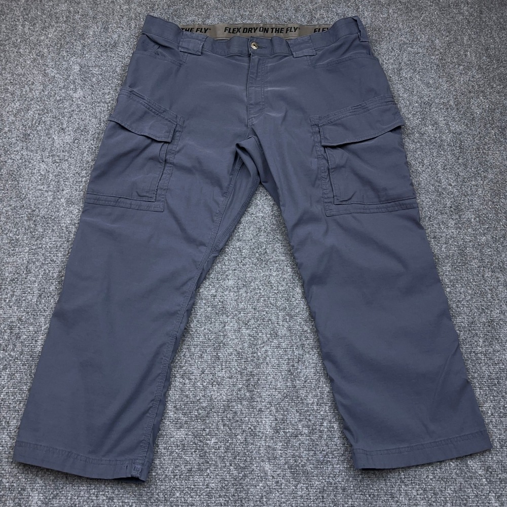 Duluth Flex Dry on the Fly Relaxed Fit Cargo Pants 42x28 FITS 41x27 Steel Blue